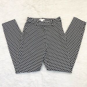 H&M Black and White Print Trouser Leggings